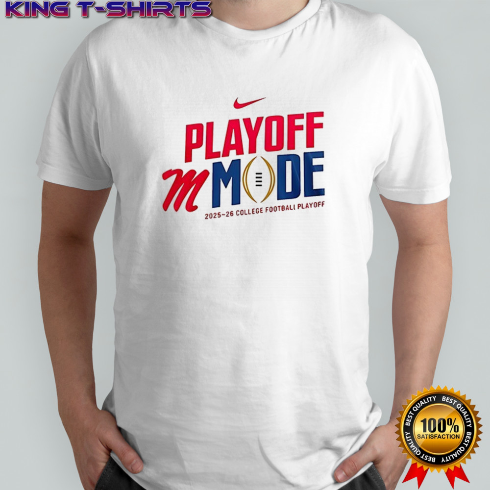 Ole Miss Rebels Playoff Mode built to be champions Hotty Toddy mascot Graphic T-Shirt