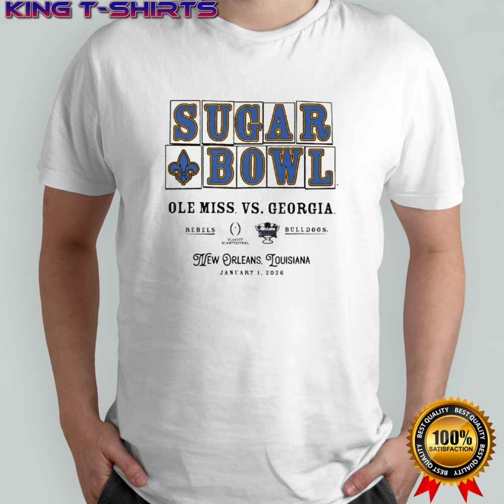 Ole Miss vs Georgia 2026 Allstate Sugar Bowl shirt