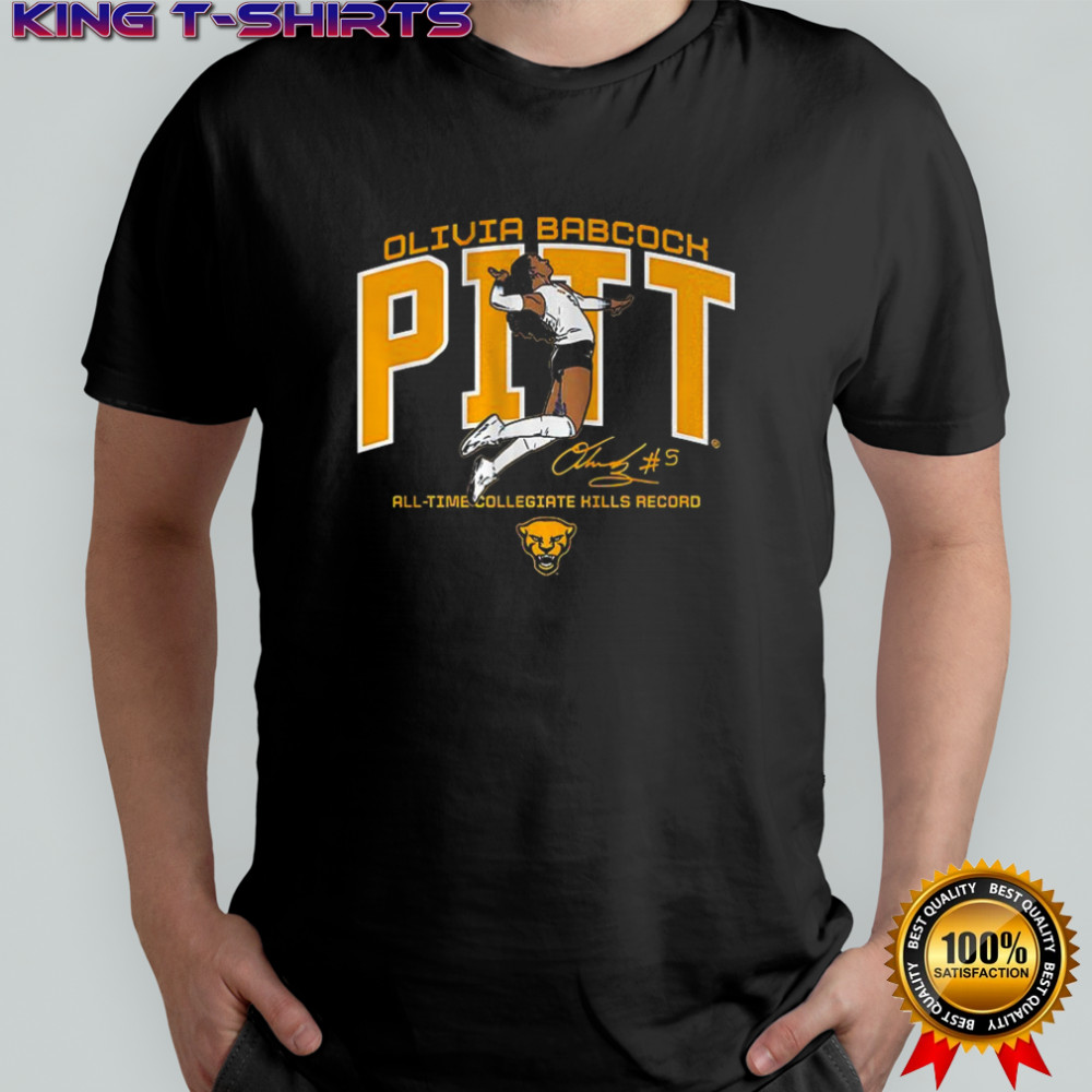 Olivia Babcock Pitt Panthers volleyball queen of kills signature shirt