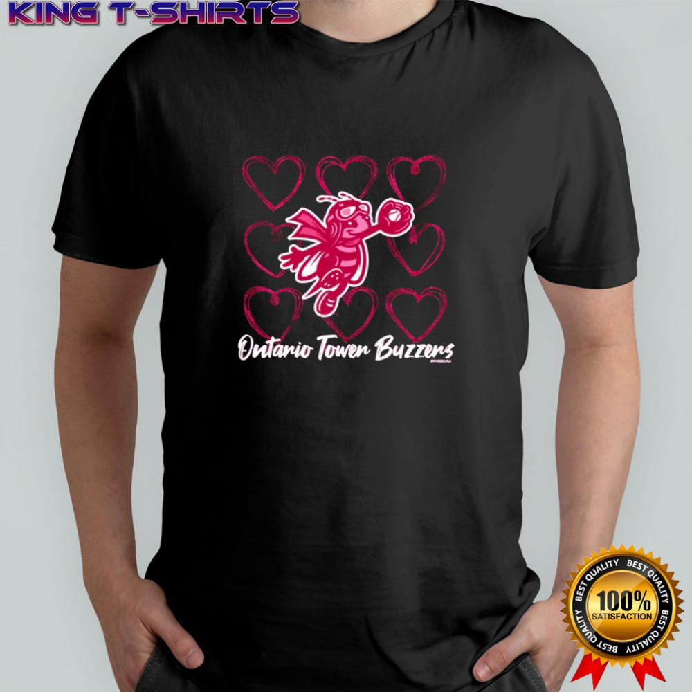Ontario Tower Buzzers Bee Heart Shirt