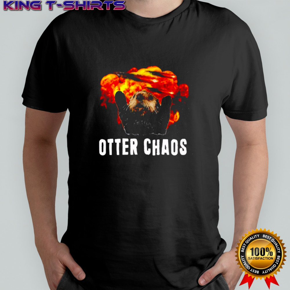 Otter Chaos explosion shirt