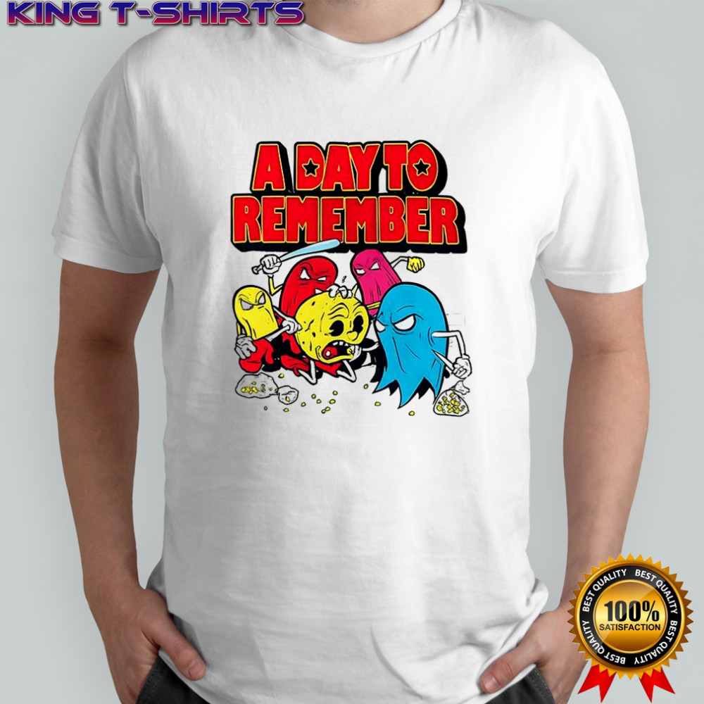 Pac-Man a day to remember cartoon shirt