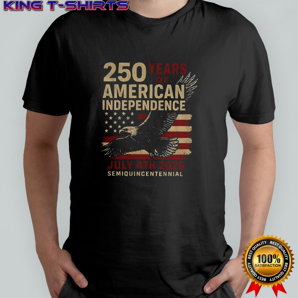 Patriotic Eagle Graphic American Flag 250th Independence July 4th 2026 shirt