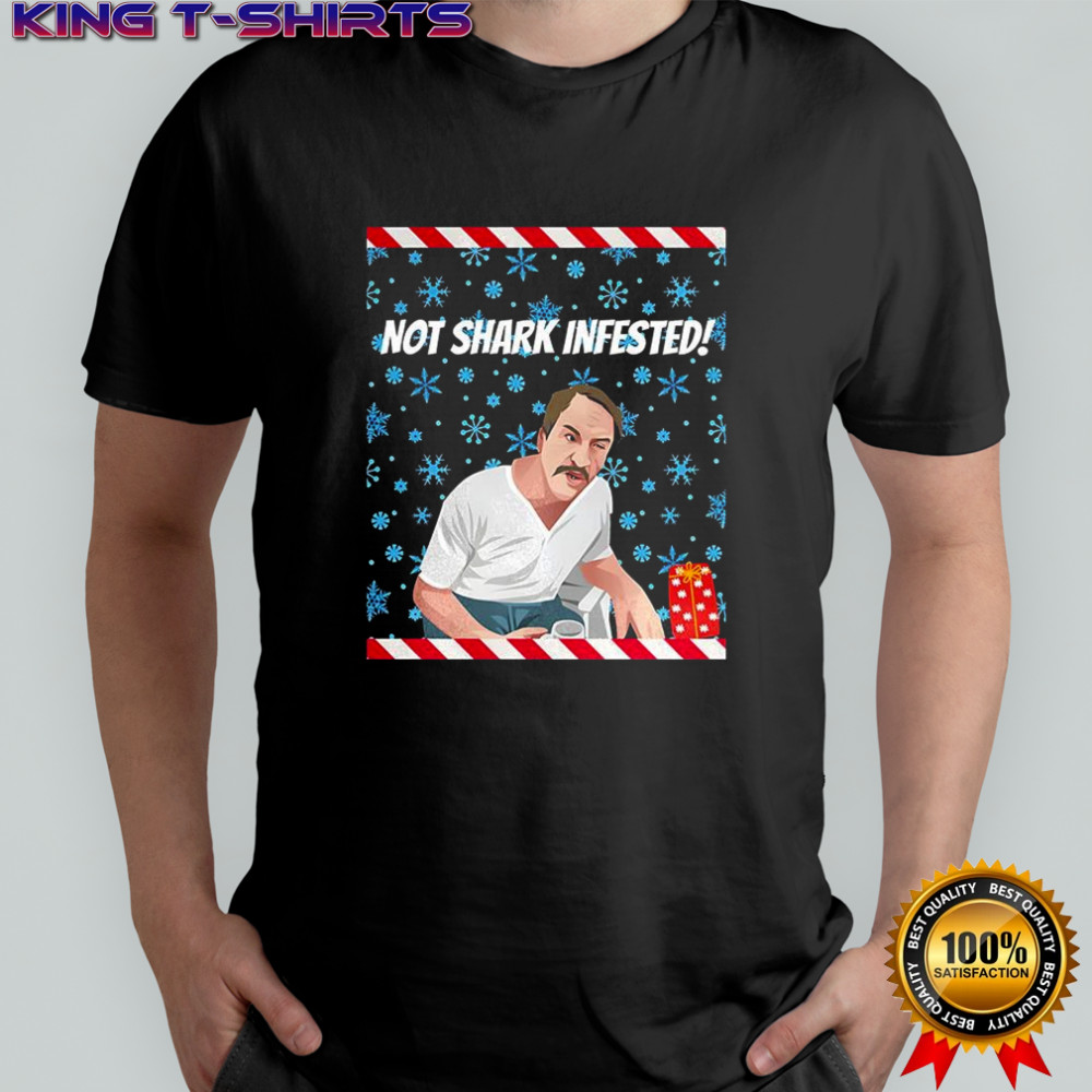 Paul Sykes Not shark infested ugly Christmas shirt