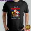 Peanuts characters Christmas lights i work at Costco Wholesale It’s fine Everything Is fine shirt
