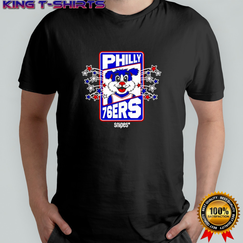 Philadelphia 76ers Snipes mascot Franklin the Dog shirt