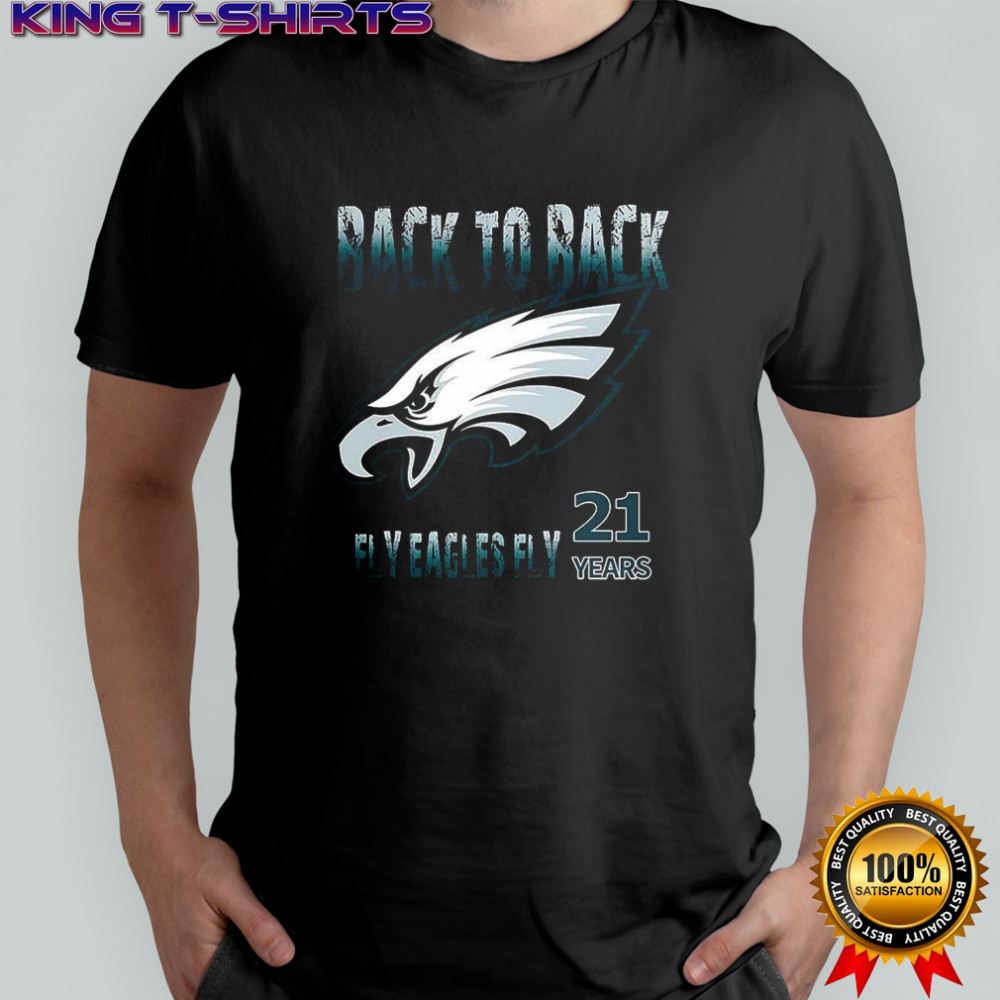 Philadelphia Eagles 2025 back to back NFC East Champs fly Eagles fly 21 years shirt