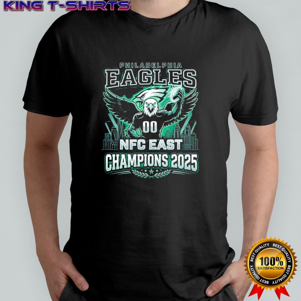 Philadelphia Eagles NFC East Champions 2025 mascot shirt