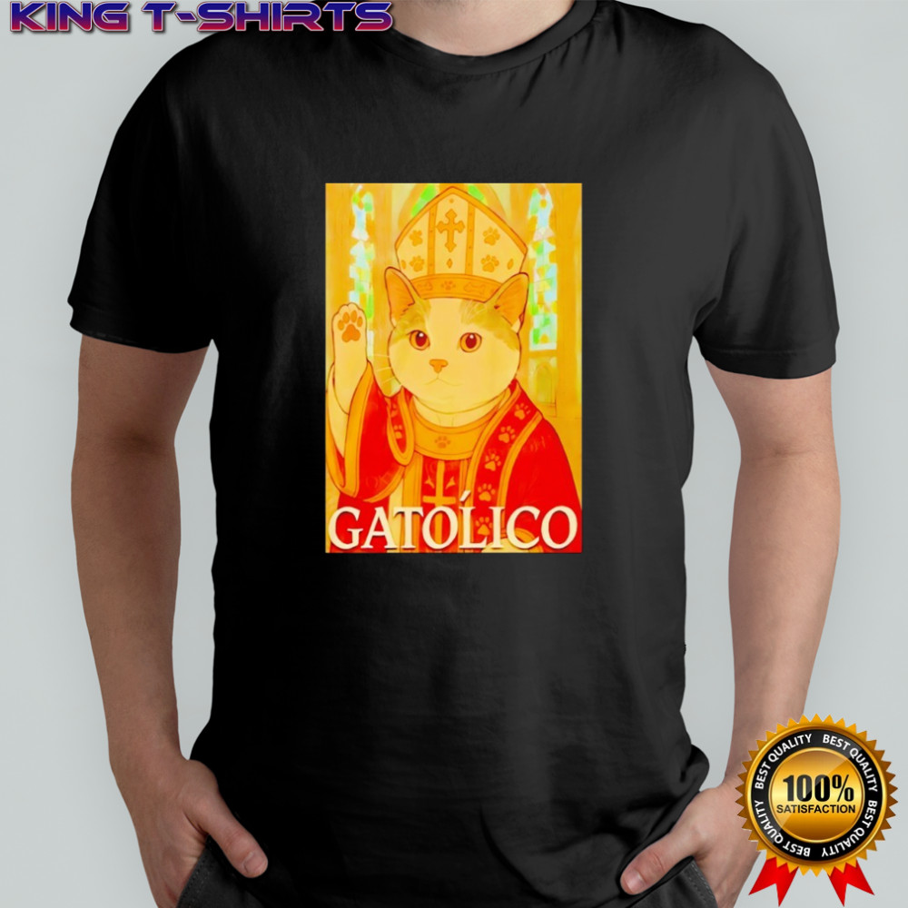 Pope cat gatolico shirt