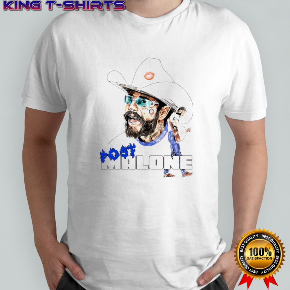 Post Malone Blue Flame shirt