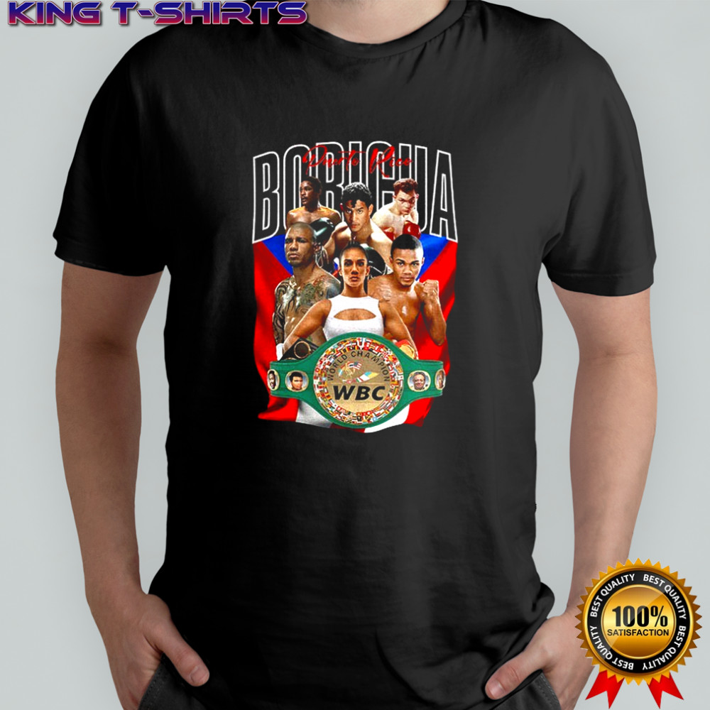 Puerto Rican Boricua Boxing WBC legends pride graphic shirt