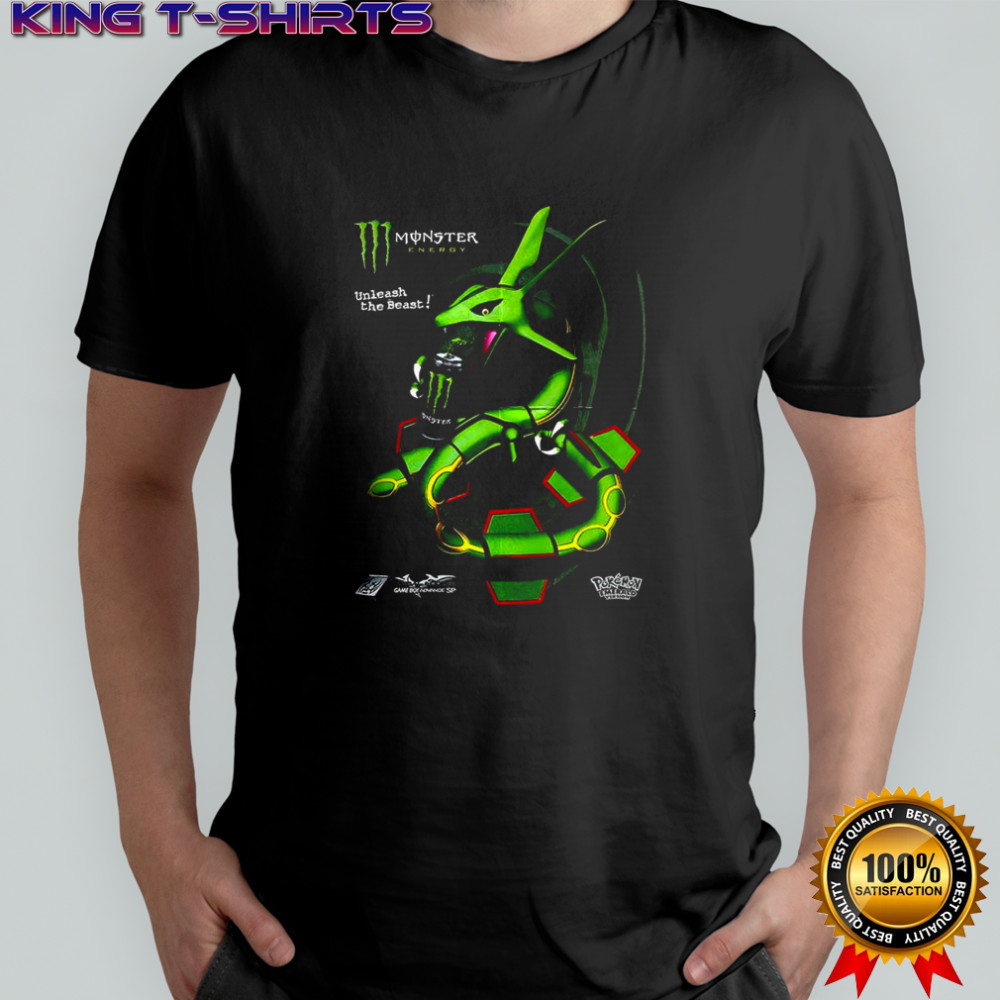 Rayquaza Pokémon anime X Monster Energy unleash the beast shirt