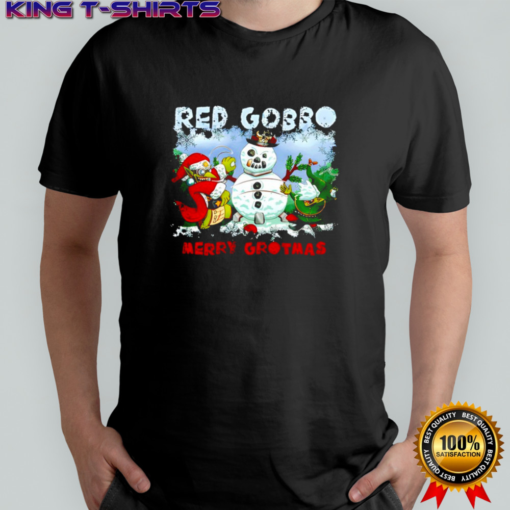 Red Gobbo Merry Grotmas Christmas shirt