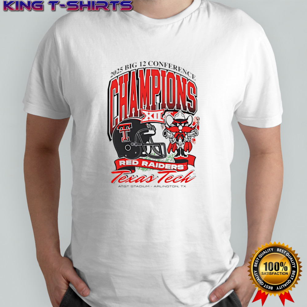 Red Raiders 2025 Big 12 Football Champions Mascot Shirt