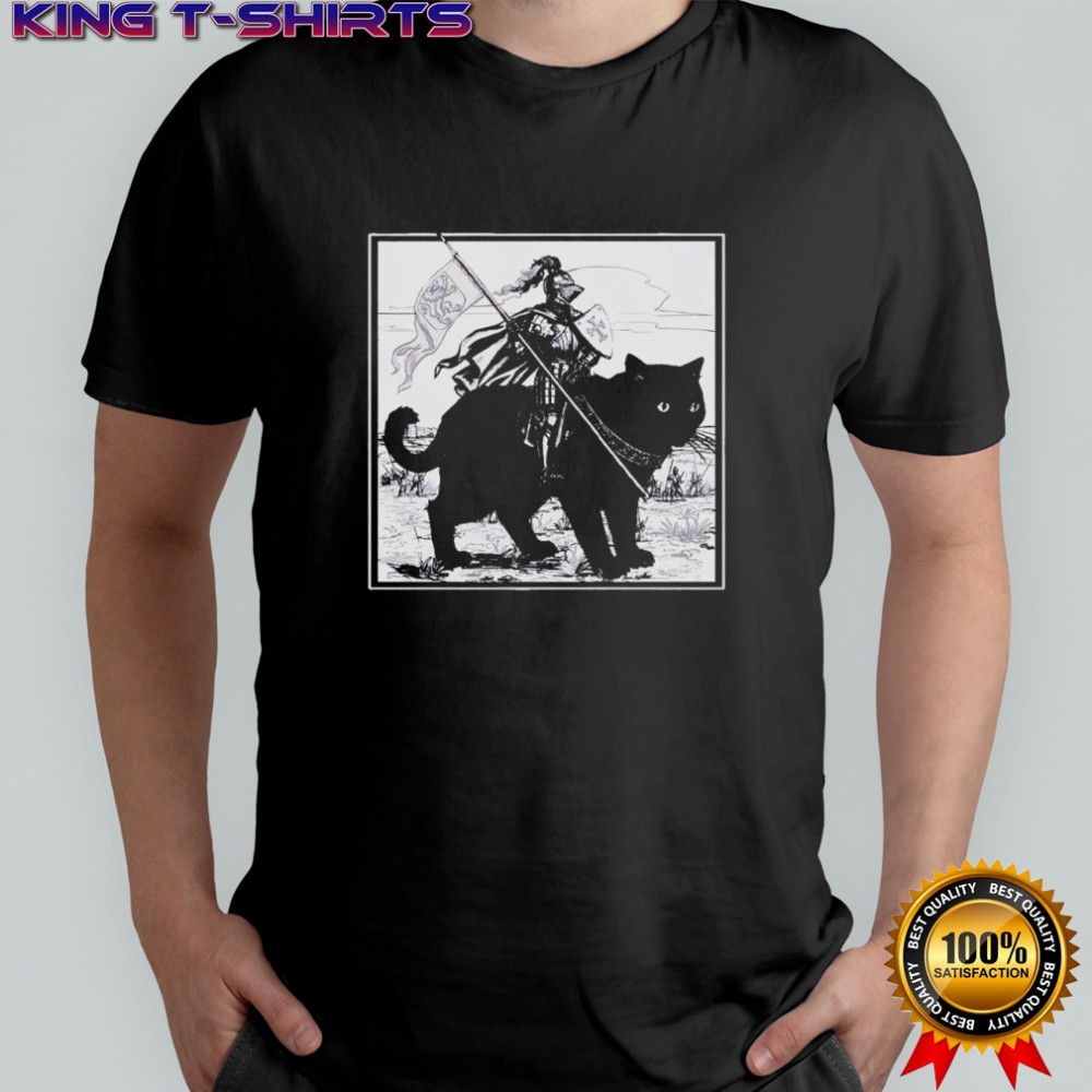 Renaissance Fair Knight Cat Rider Shirt