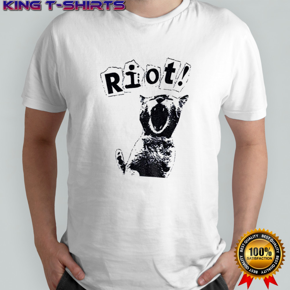 Riot cat anarchy revolution kitten vintage shirt