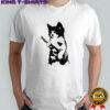 Rockstar Kitten holding gun vintage shirt