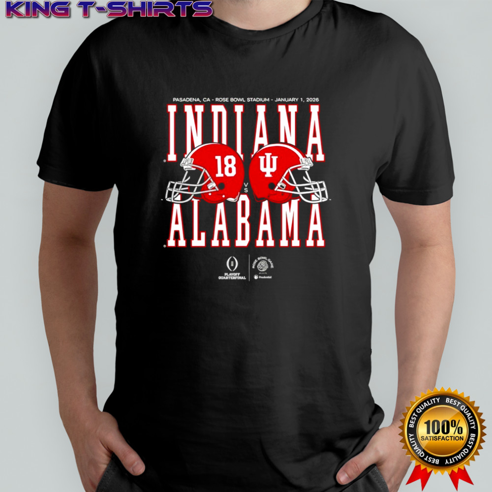 Rose Bowl Game 2026 Alabama vs Indiana Helmet Matchup Shirt