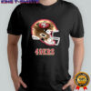 San Francisco 49ers football helmet neon shirt