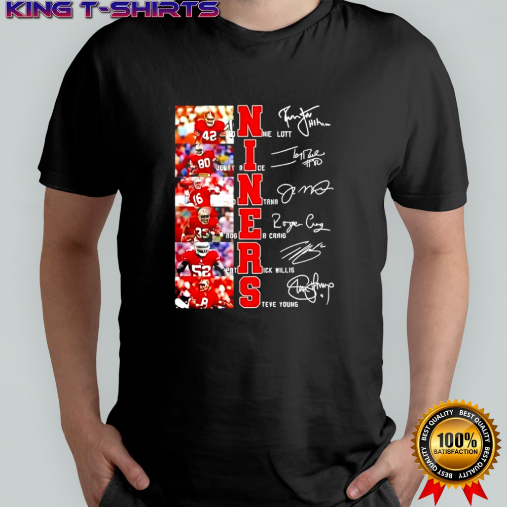 San Francisco 49ers legends Niners signatures of players shirt