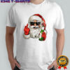 Santa Claus smoking middle finger Merry Christmas shirt