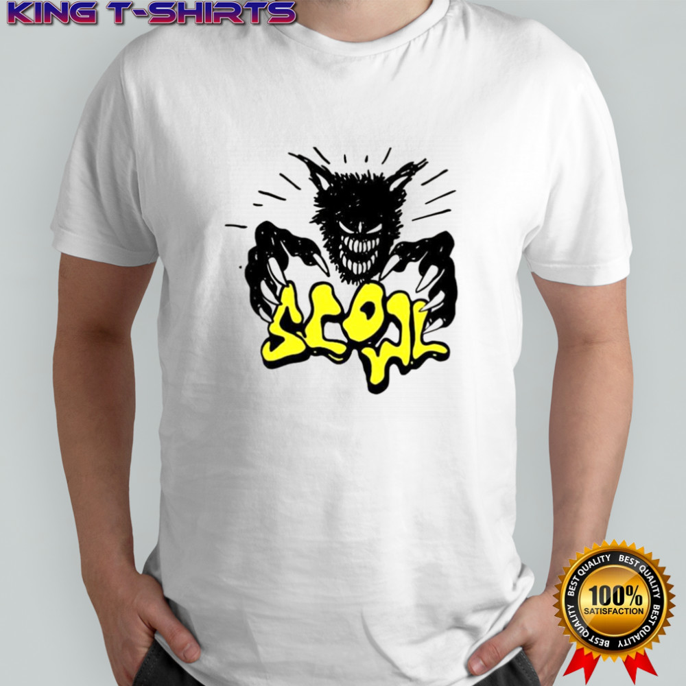 Scowl scary cat shirt