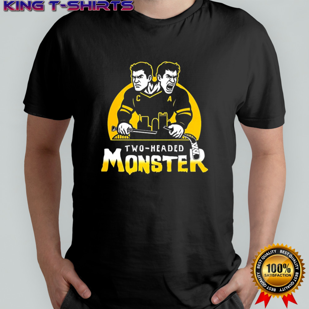 Sidney Crosby and Evgeni Malkin Pittsburgh Penguins NHL Two-Headed monster shirt