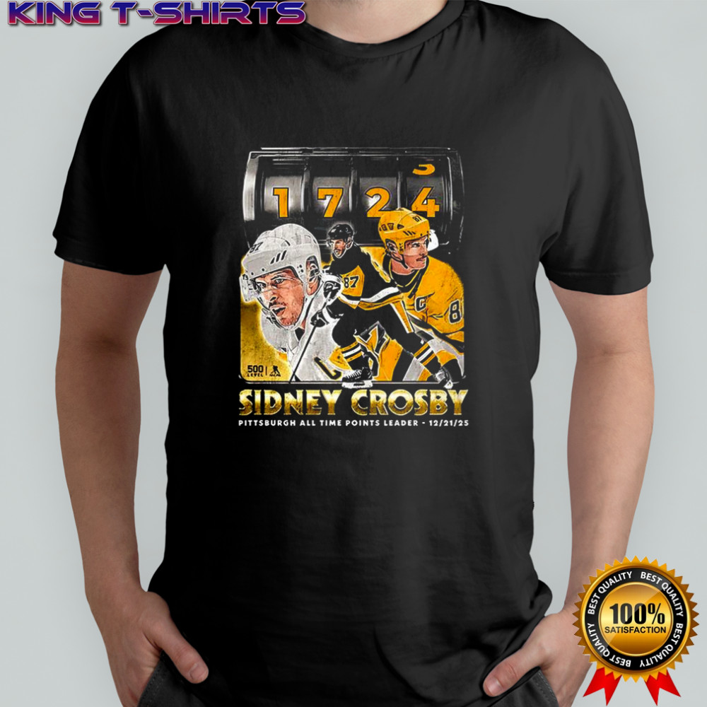 Sidney Crosby Pittsburgh all time points leader shirt