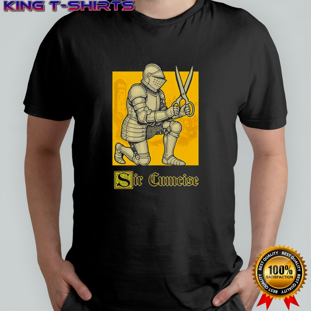 Sir Cumcise Knight Meme graphic shirt