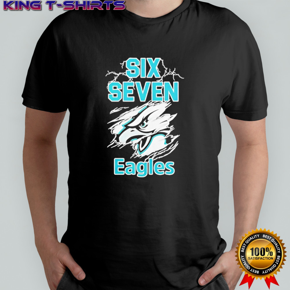 Six Seven Philadelphia Eagles logo lightning shirt