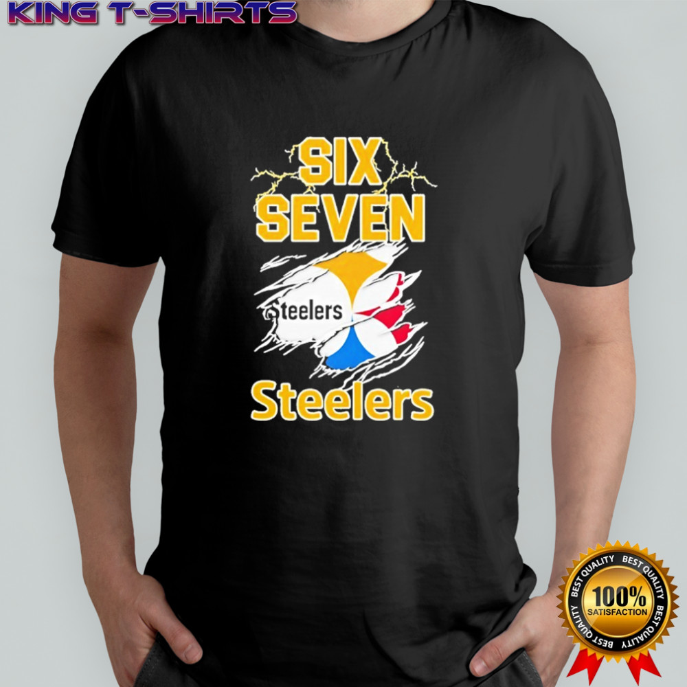 Six Seven Pittsburgh Steelers logo shirt