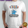 Smurf after you turn 50 years old you can’t recognize letters up close but can recognize shirt
