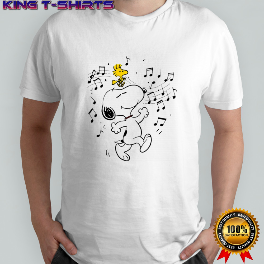 Snoopy Dancing with Woodstock Shirt