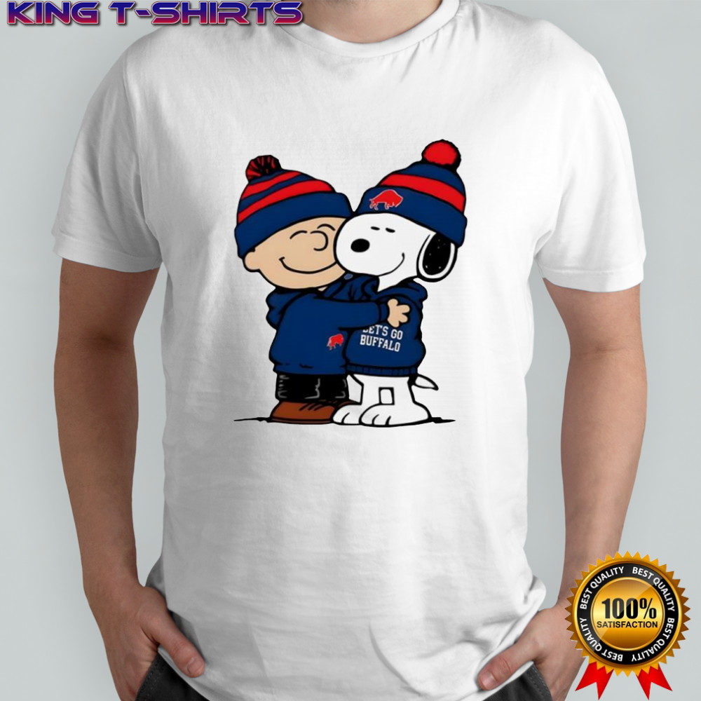Snoopy hug Charlie Brown Buffalo-Bills shirt