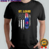 St Louis Cardinals St Louis Blues St Louis Battlehawks St Louis City SC American flag shirt