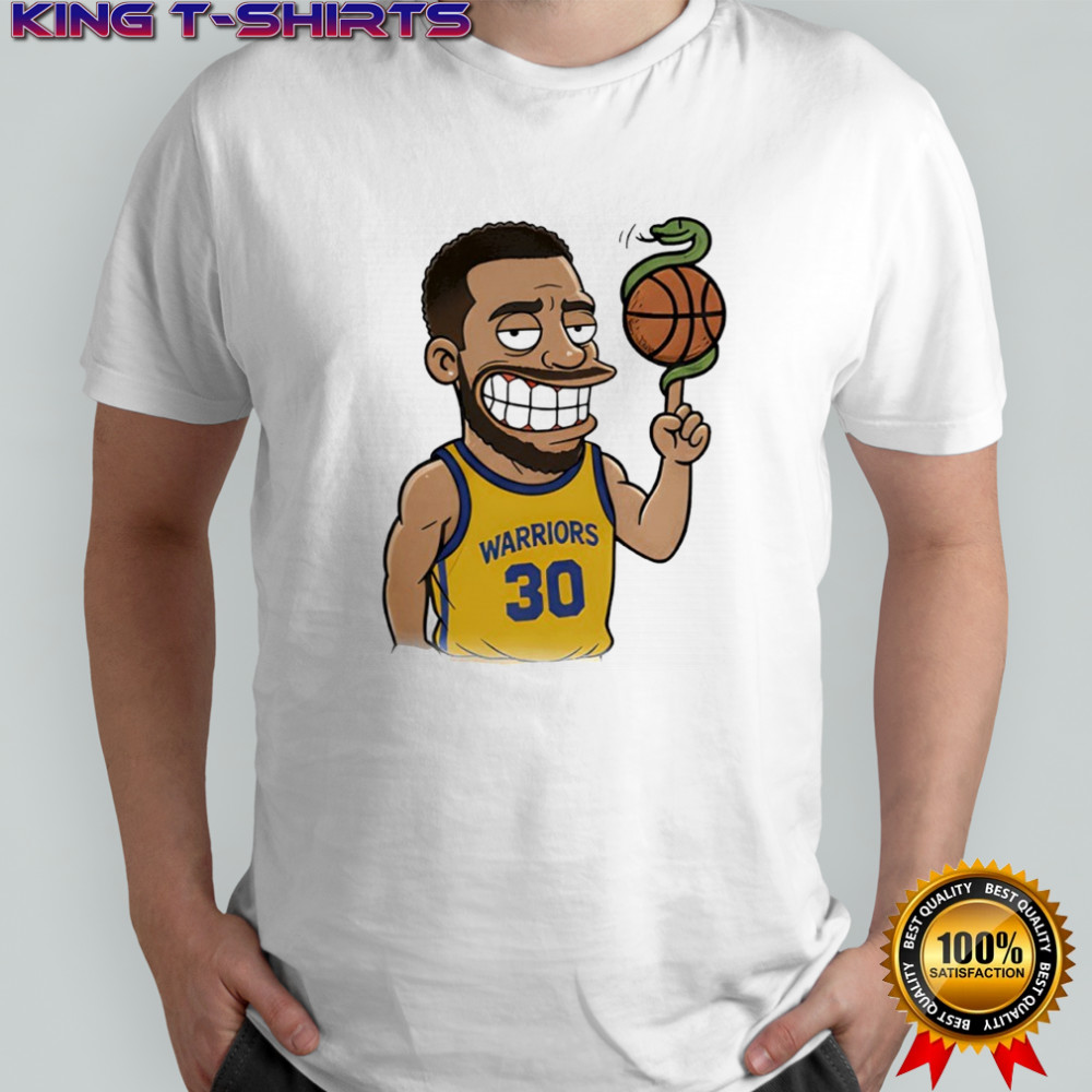 Steph Curry Snake Ball Cartoon Shirt