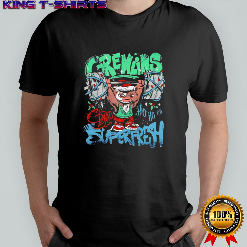 Superfresh Gremlins Gizmo Christmas weightlifting graphic shirt