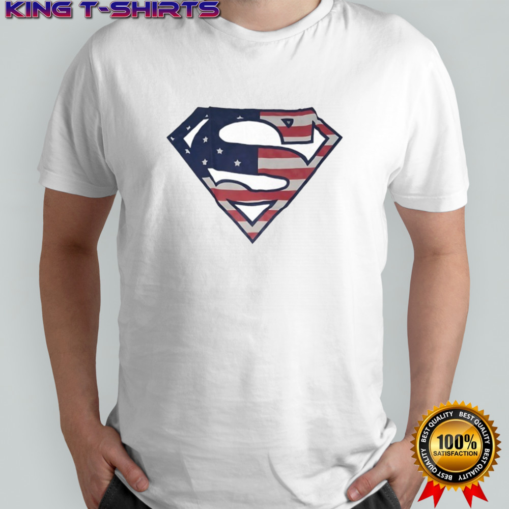 Superman logo x America flag shirt