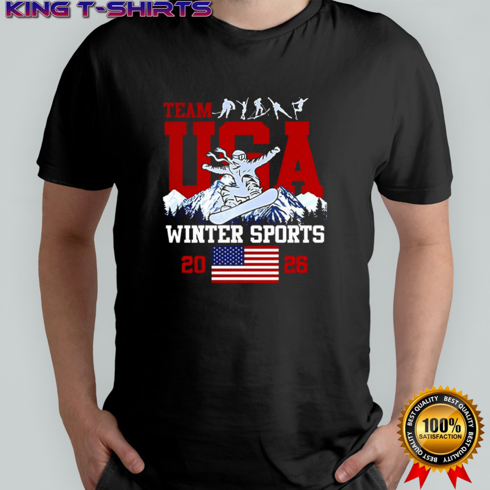 Team USA winter sports Olympics 2026 flag shirt