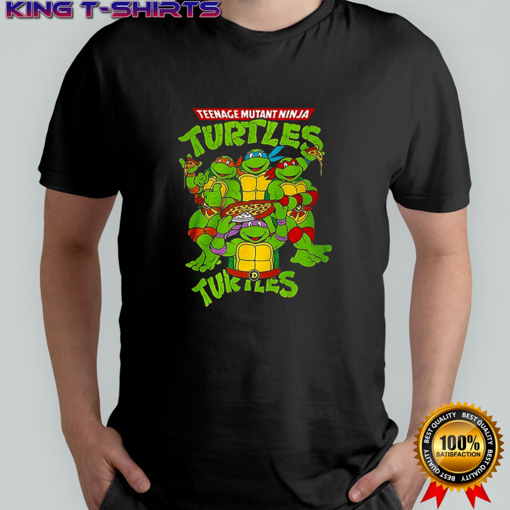 Teenage mutant ninja turtles eat pizza and smash fascism shirt