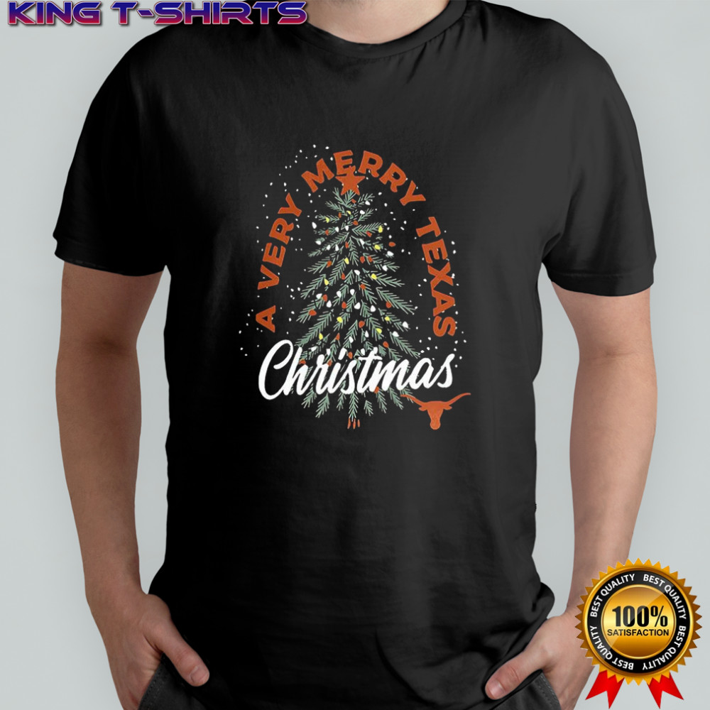 Texas Longhorns Merry Christmas tree shirt