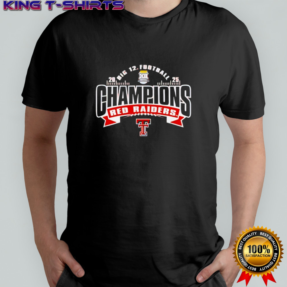 Texas Tech Red Raiders Big 12 Champs 2025 Football shirt