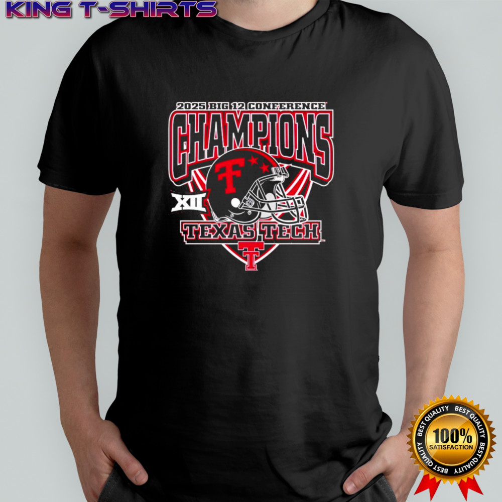 Texas Tech Red Raiders Big 12 Football Champs helmet shirt
