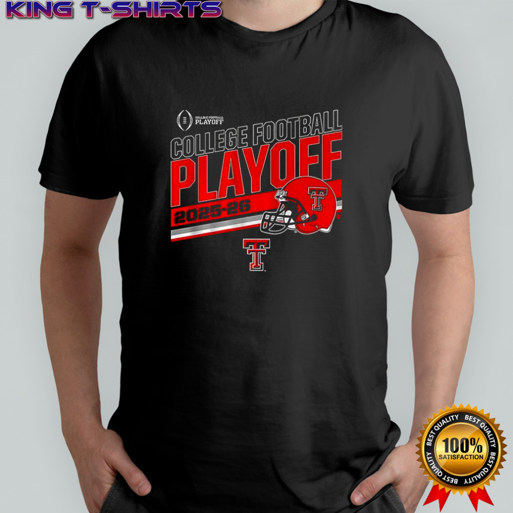 Texas Tech Red Raiders Football Playoff 2025-2026 helmet shirt