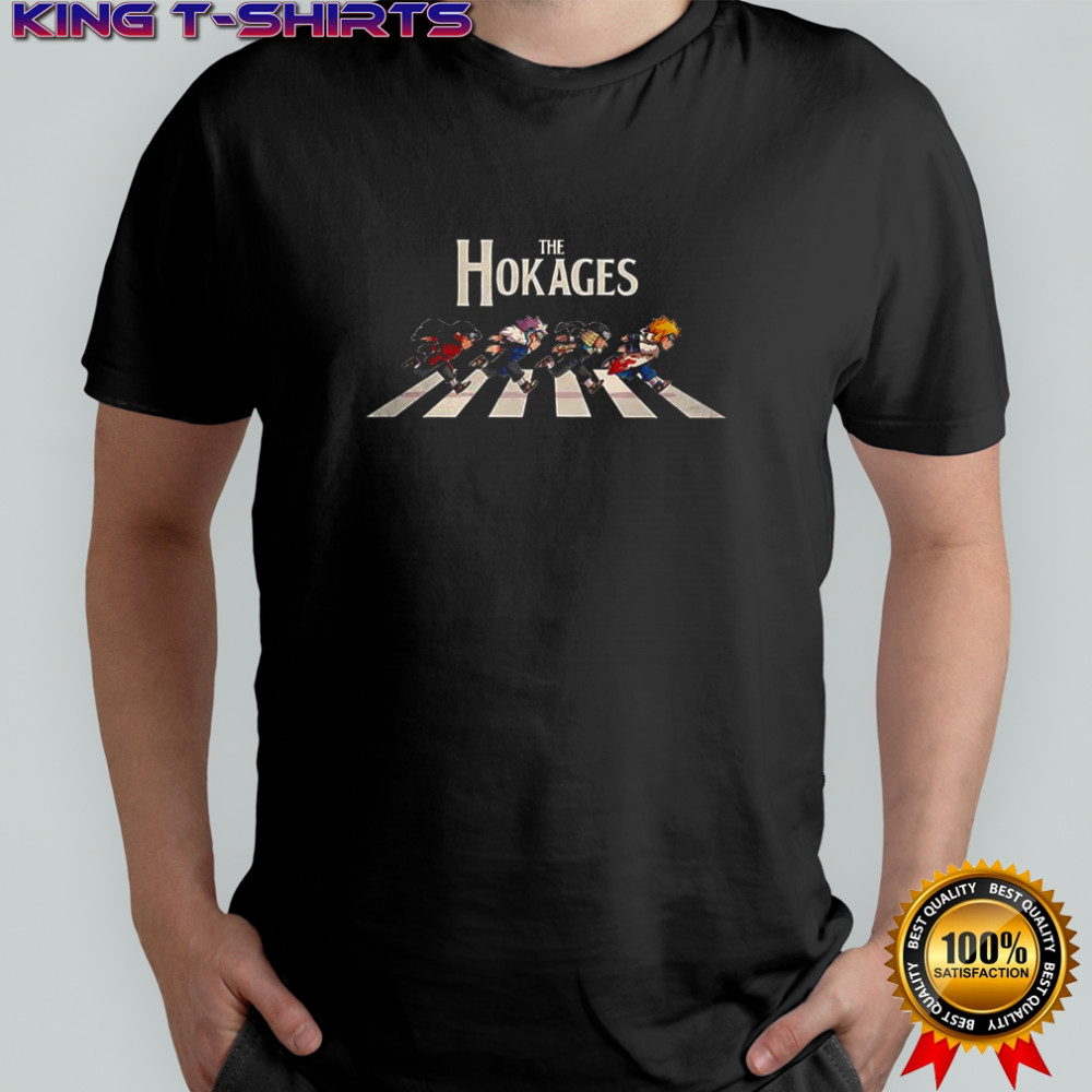 The Hokages Naruto cross the street parody shirt