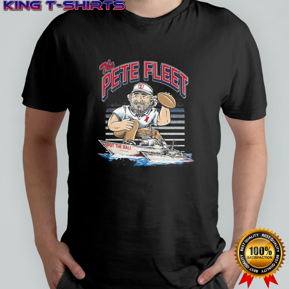 The Pete Fleet pocket spot the ball football mascot shirt