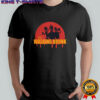 The walking drunk cartoon character silhouette shirt
