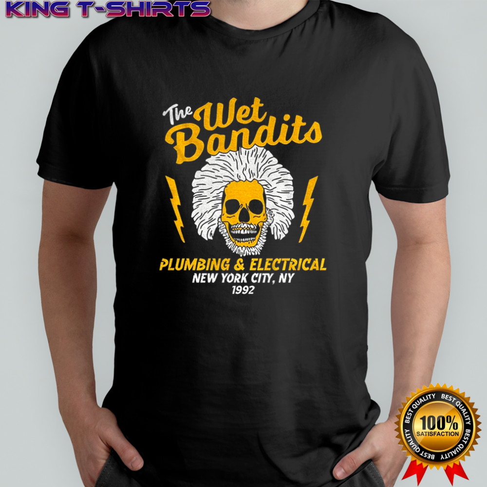 The Wet Bandits Skull Plumbing Electrical New York City NY 1992 t-shirt