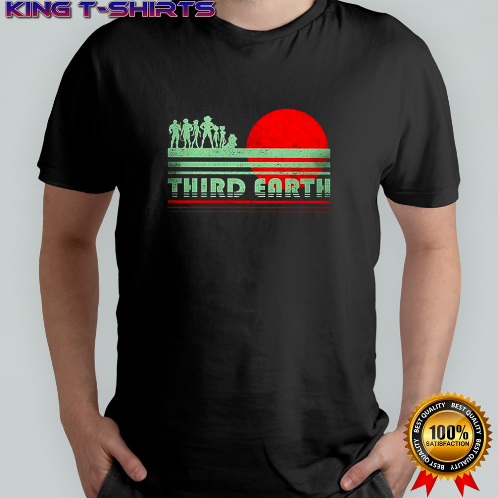 Third earth retro fantasy sunset retro shirt
