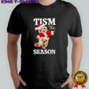 Tism The Season Raccoon Christmas Autism Awareness Shirt